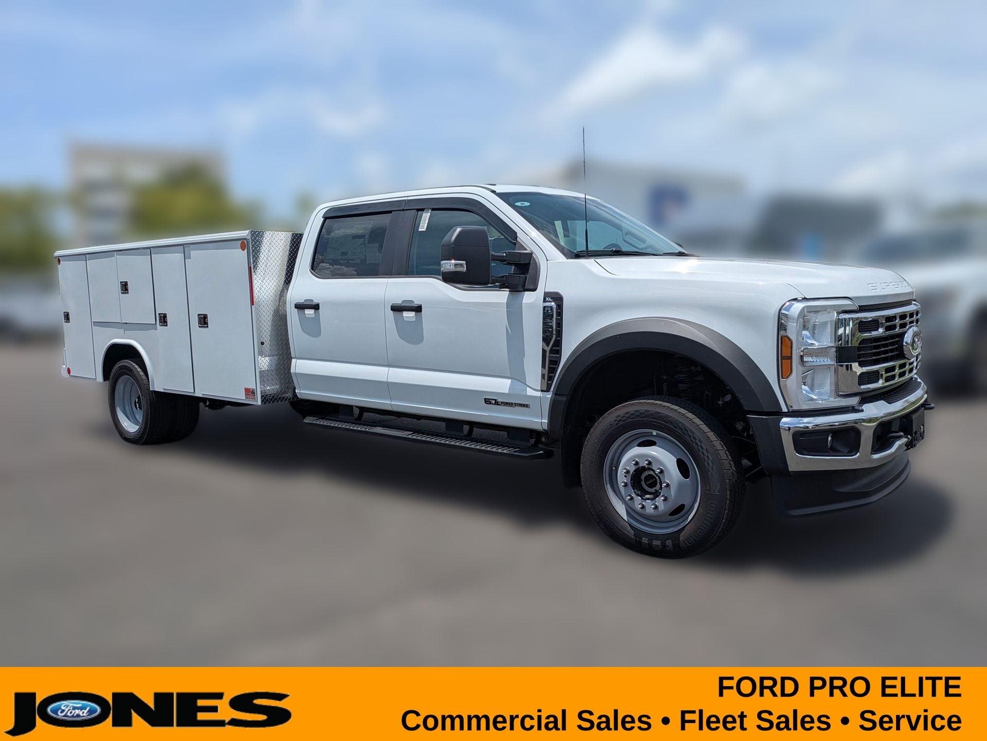 2026 Ford F-450 XL DRW in Oxford White — front three-quarter view