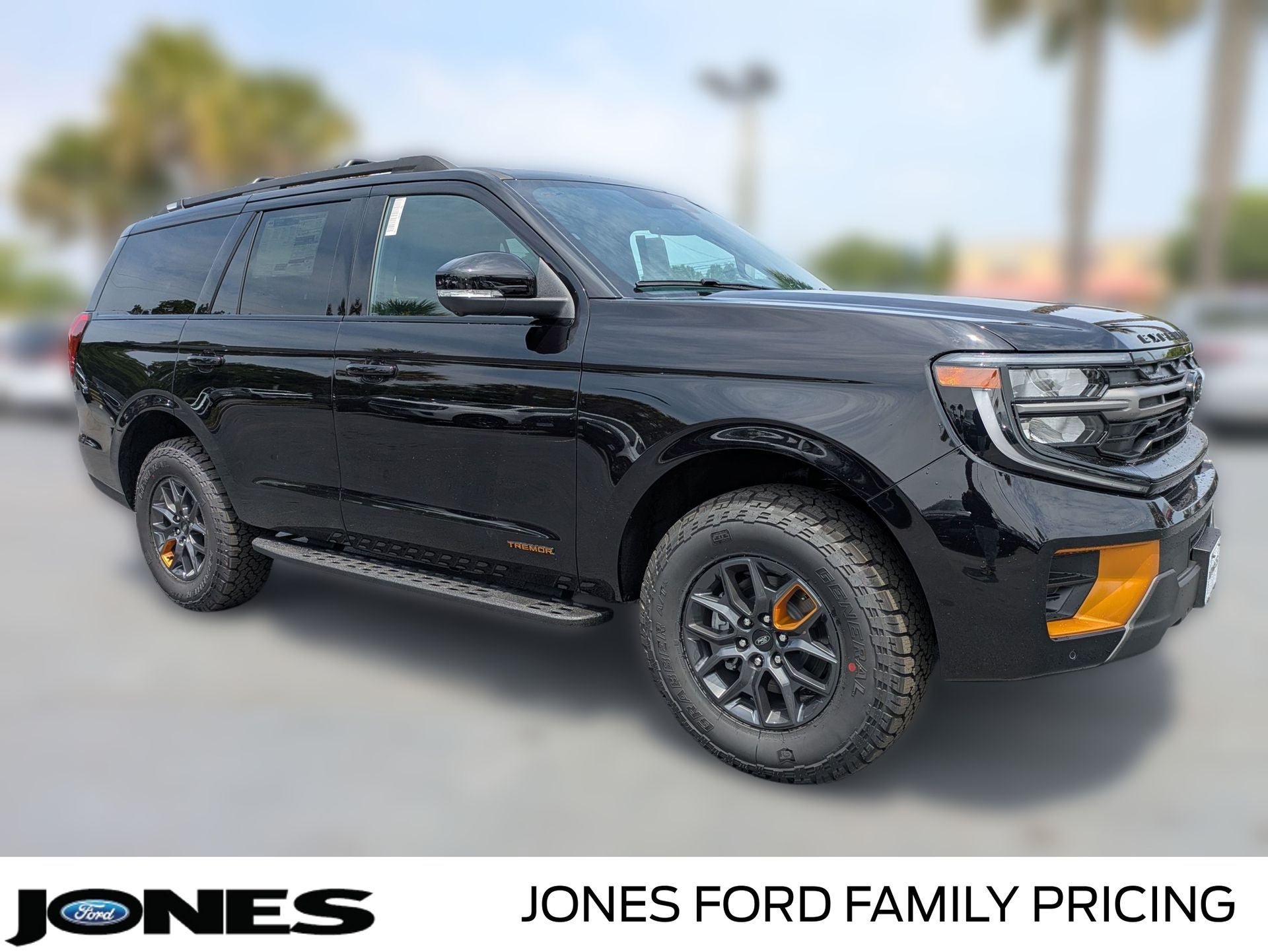2026 Ford Expedition Tremor in Agate Black Metallic — front three-quarter view