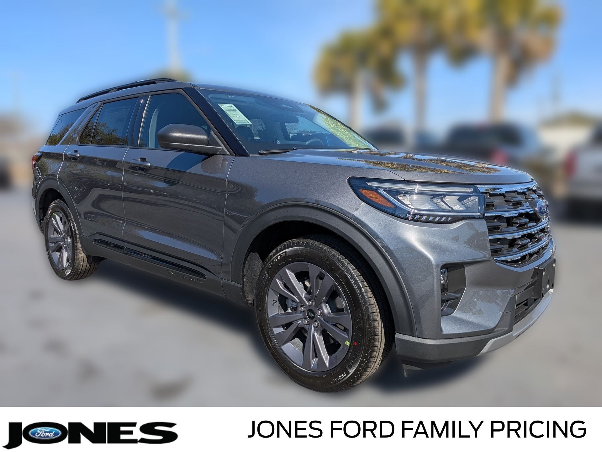 2026 Ford Explorer Active in Carbonized Gray Metallic — front three-quarter view