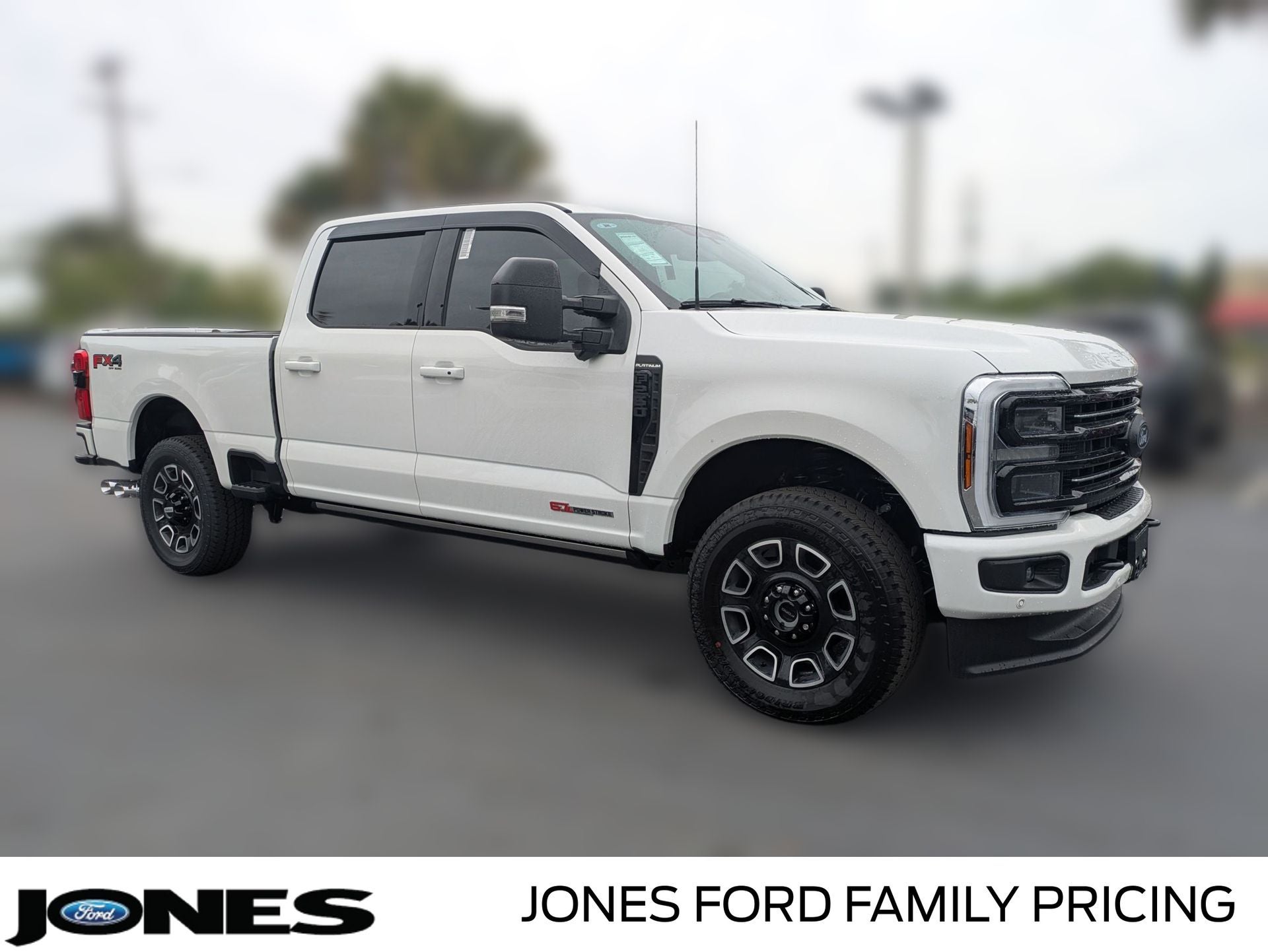 2026 Ford F-250 F-250 Platinum in Star White Metallic Tri-Coat — front three-quarter view