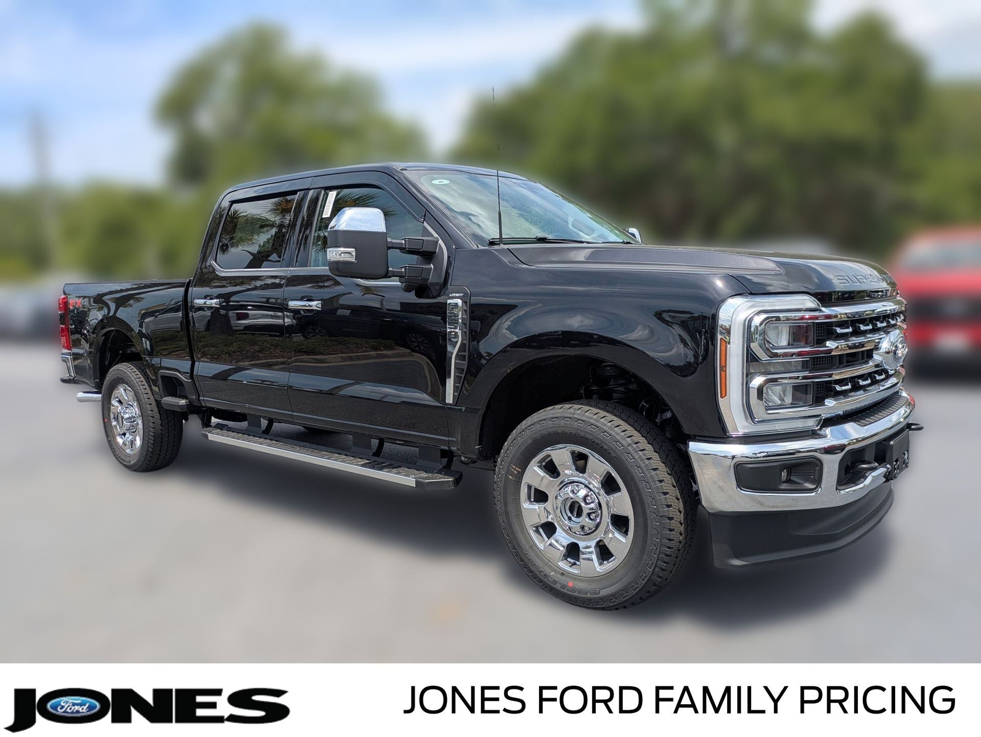 2026 Ford F-250 F-250 Lariat in Agate Black Metallic — front three-quarter view