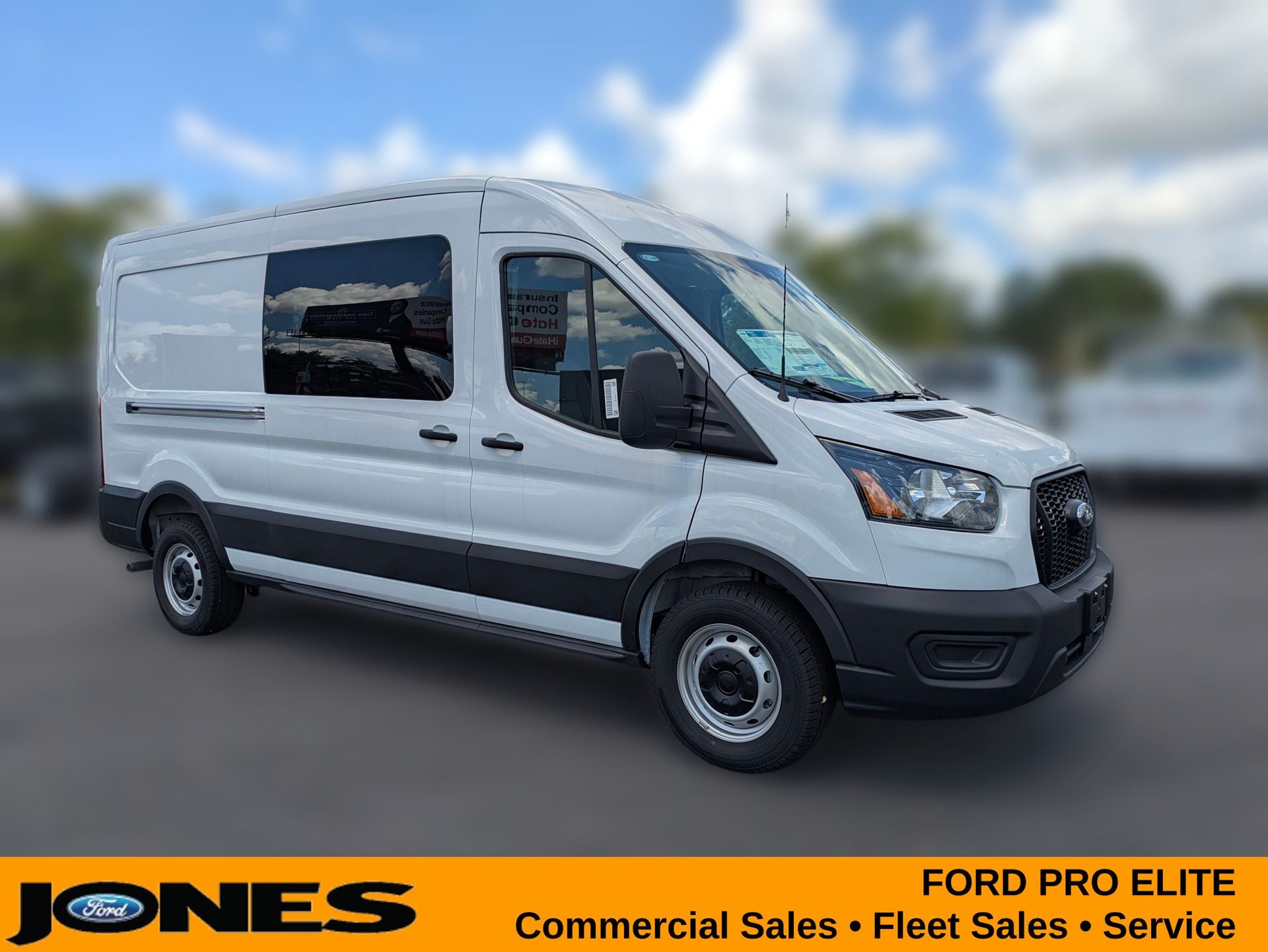 2025 Ford Transit-250 Cargo Van in Oxford White — front three-quarter view