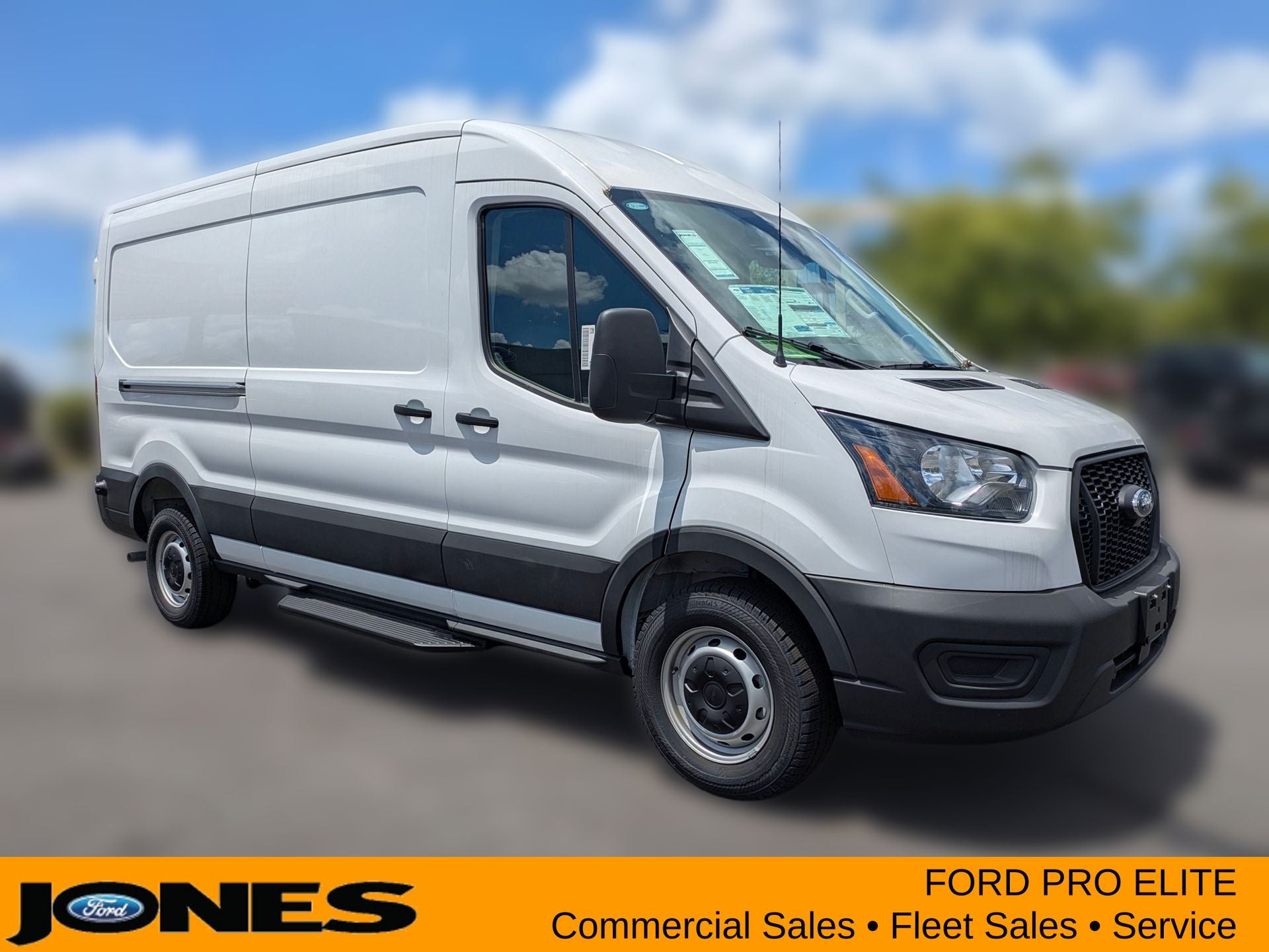 2025 Ford Transit-250 Cargo Van in Oxford White — front three-quarter view