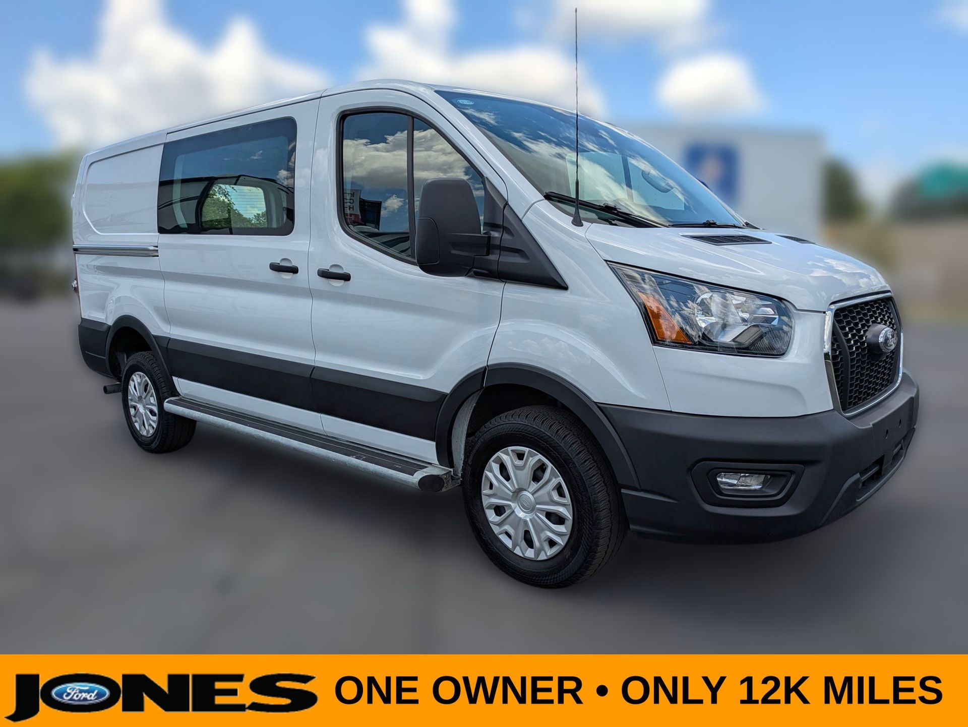 2025 Ford Transit-250 Base in Oxford White — front three-quarter view