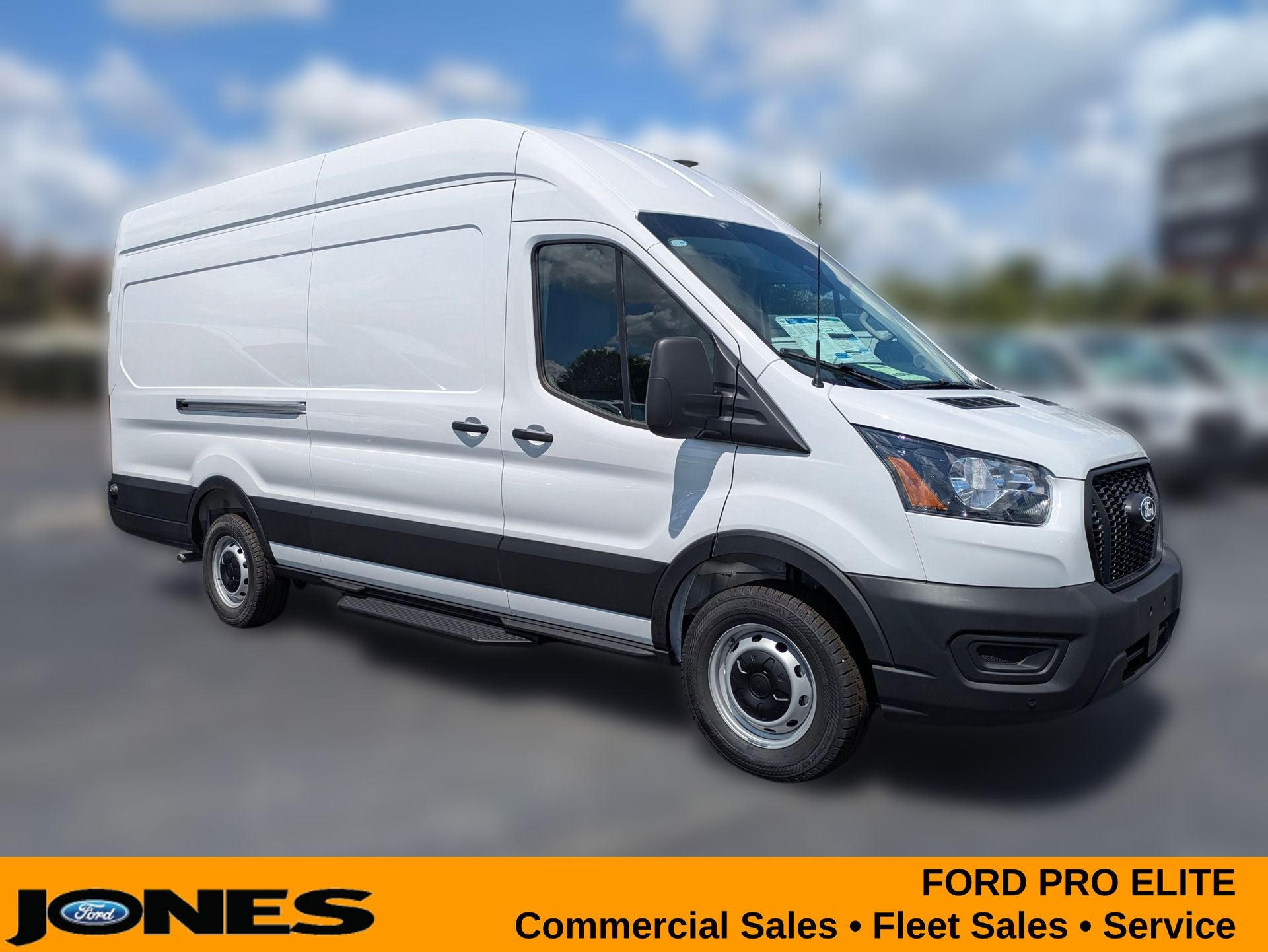 2026 Ford Transit-350 Cargo Van in Oxford White — front three-quarter view