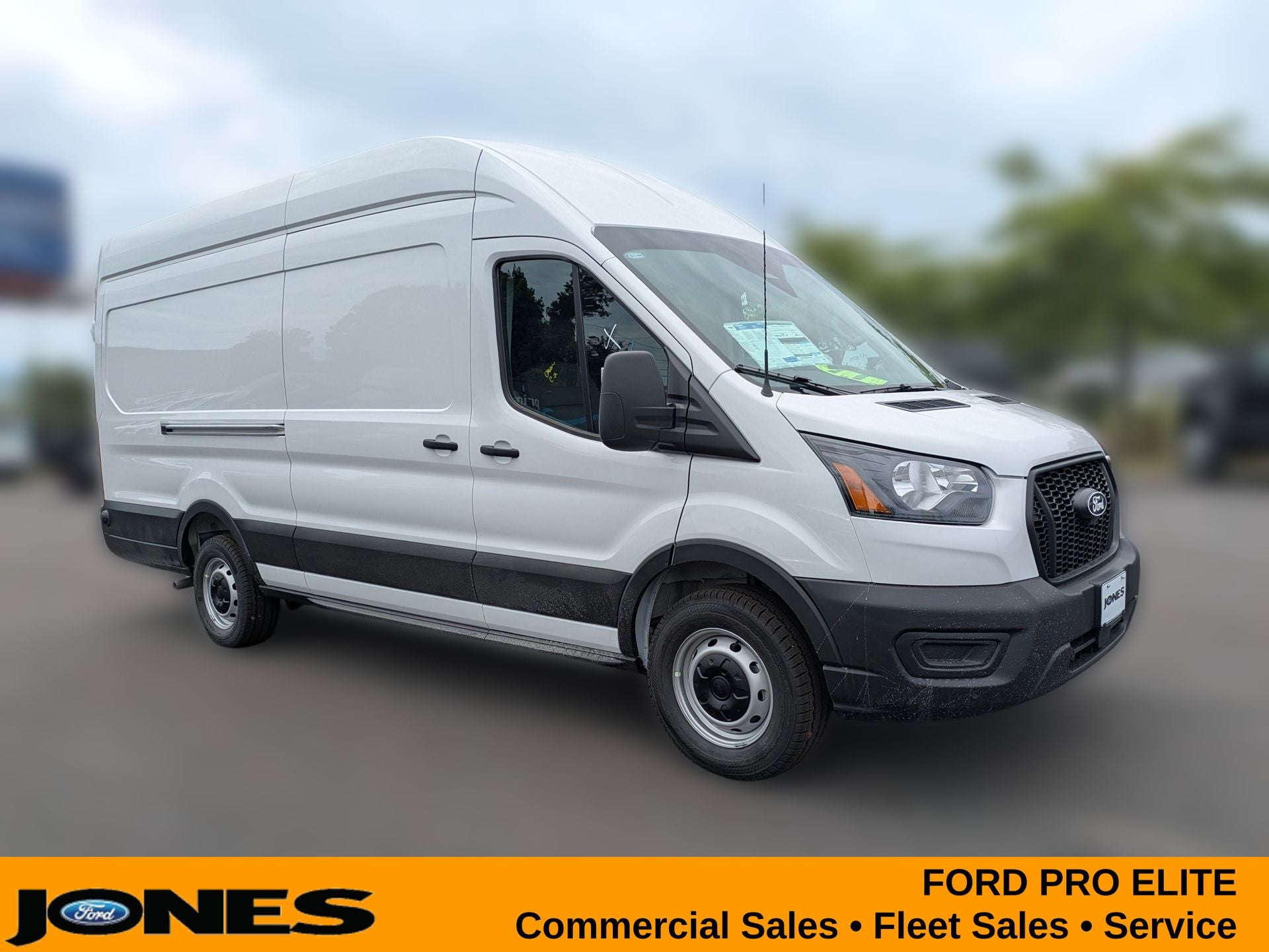2026 Ford Transit-350 Cargo Van in Oxford White — front three-quarter view