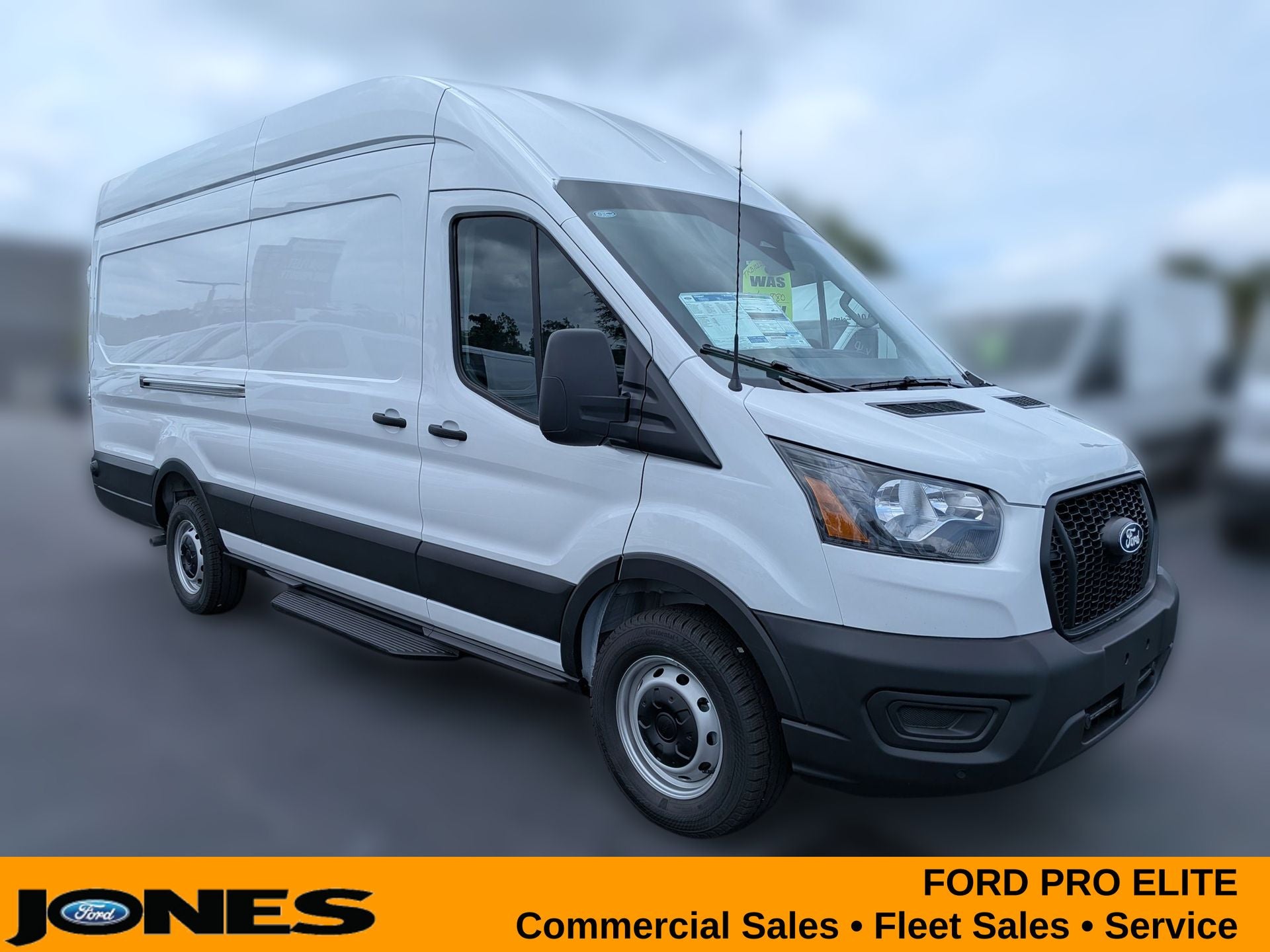 2026 Ford Transit-350 Cargo Van in Oxford White — front three-quarter view