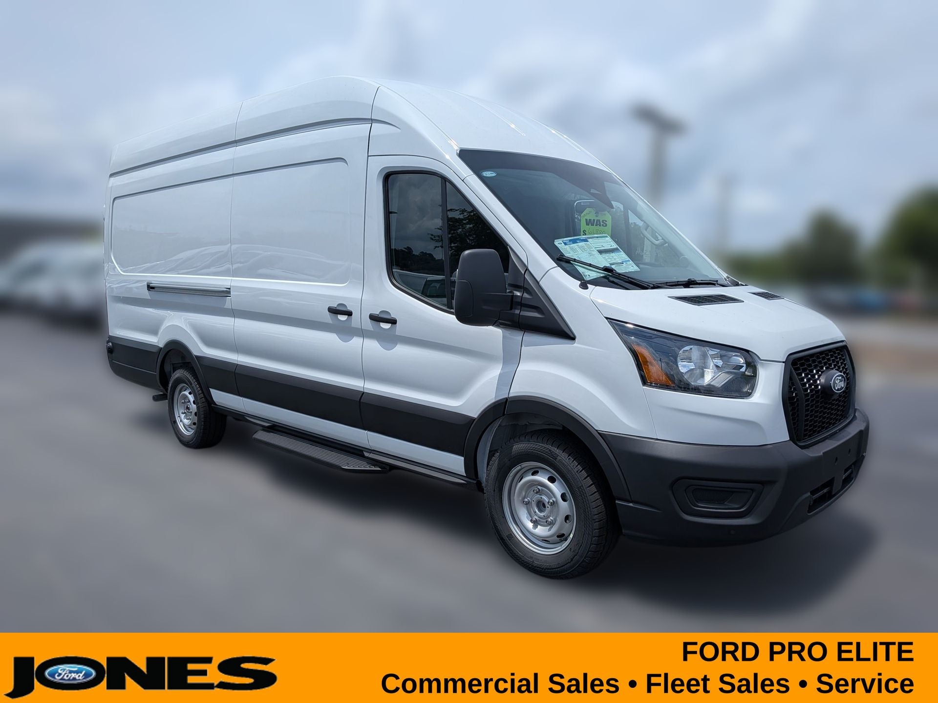 2026 Ford Transit-350 Cargo Van in Oxford White — front three-quarter view