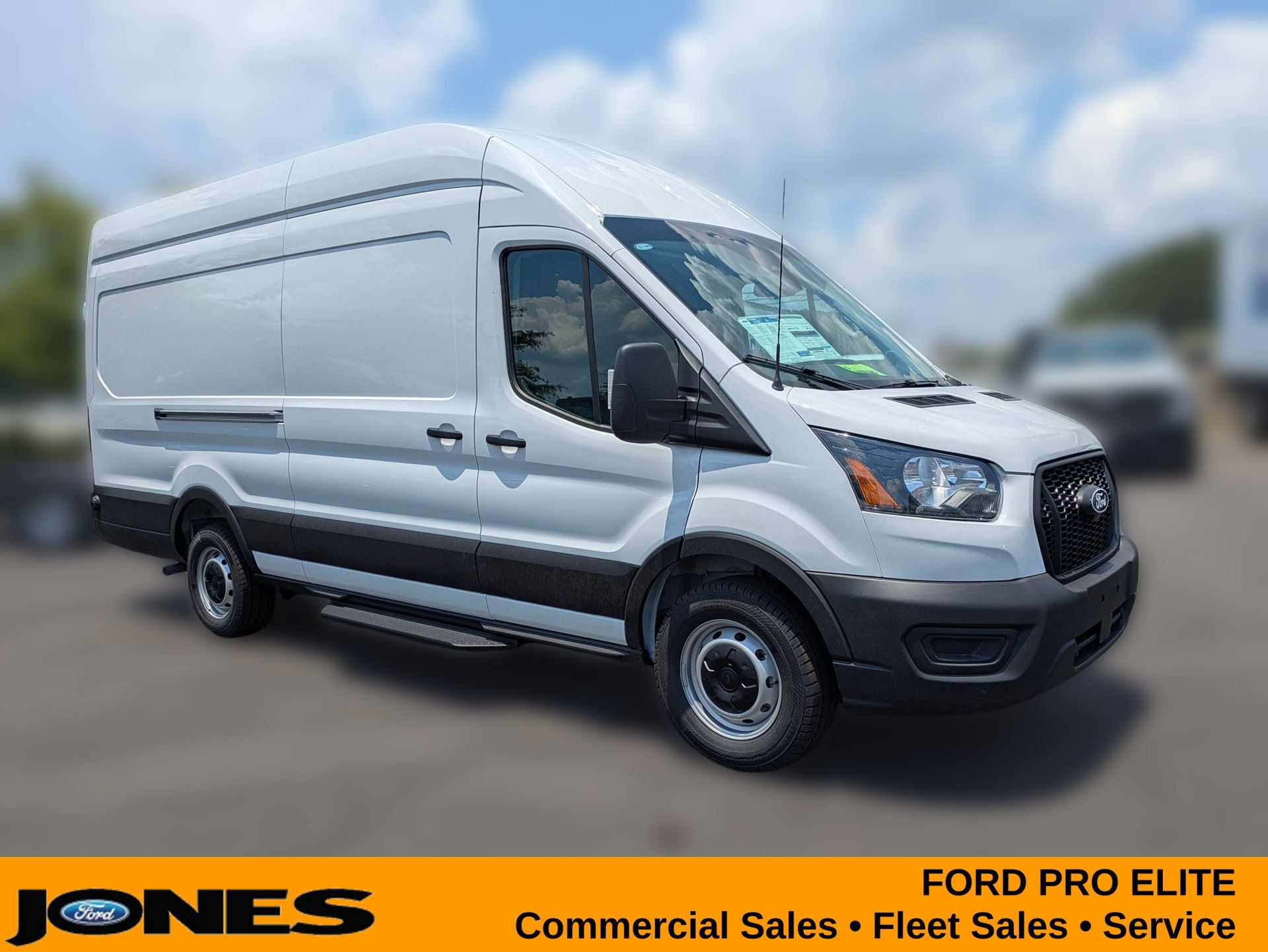 2026 Ford Transit-350 Cargo Van in Oxford White — front three-quarter view