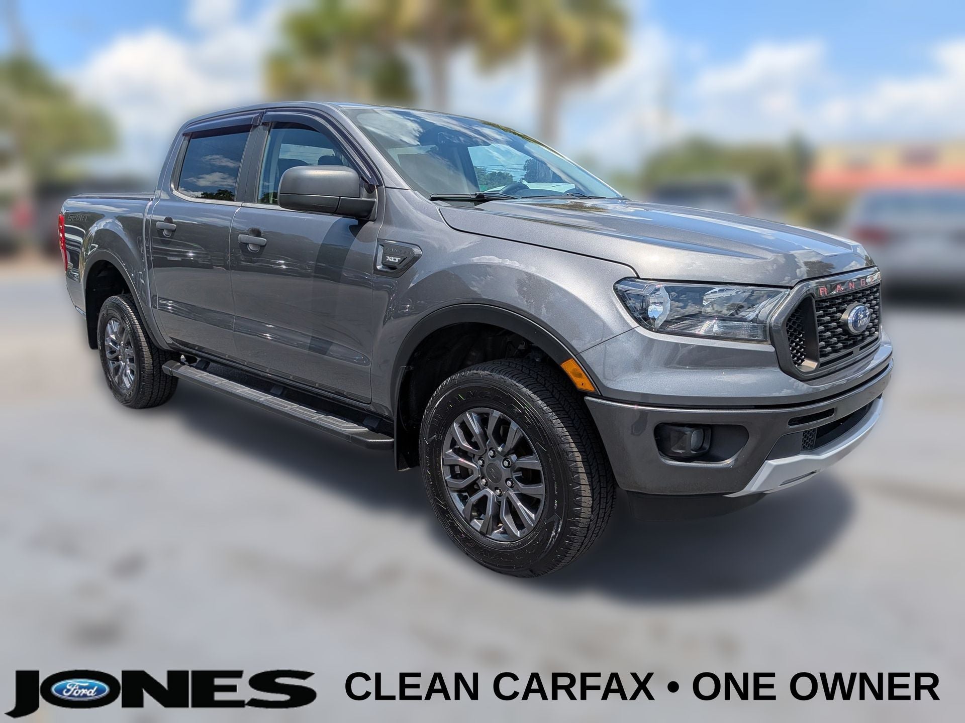 2021 Ford Ranger XLT in Carbonized Gray Metallic — front three-quarter view
