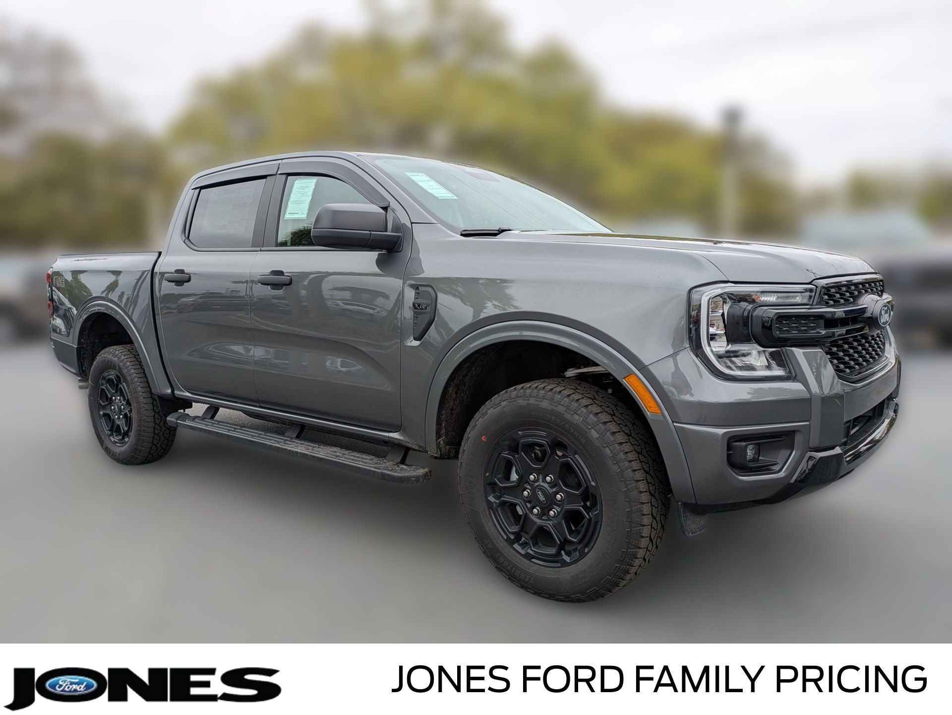 2026 Ford Ranger XLT in Carbonized Gray Metallic — front three-quarter view