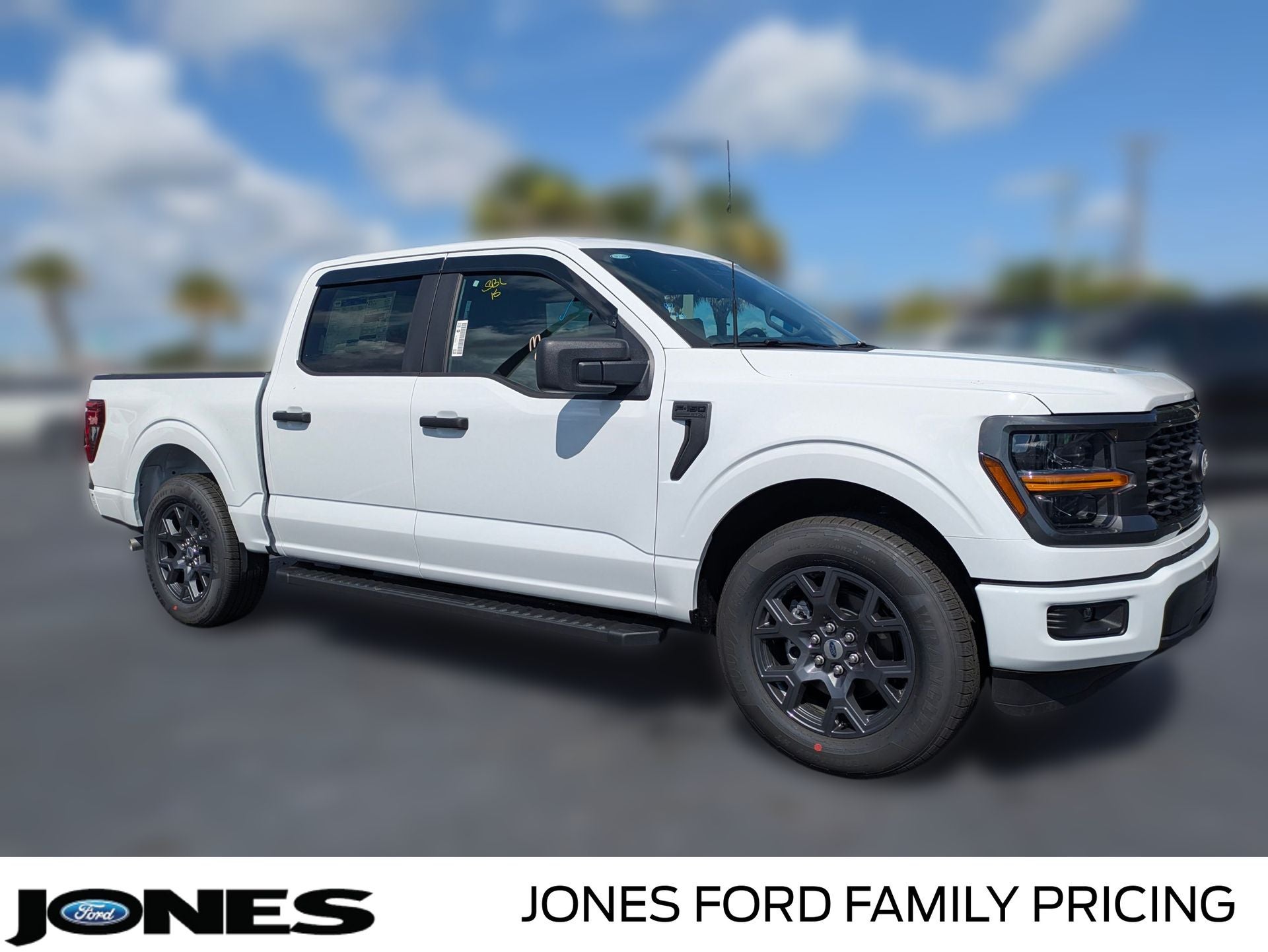 2026 Ford F-150 STX in Oxford White — front three-quarter view