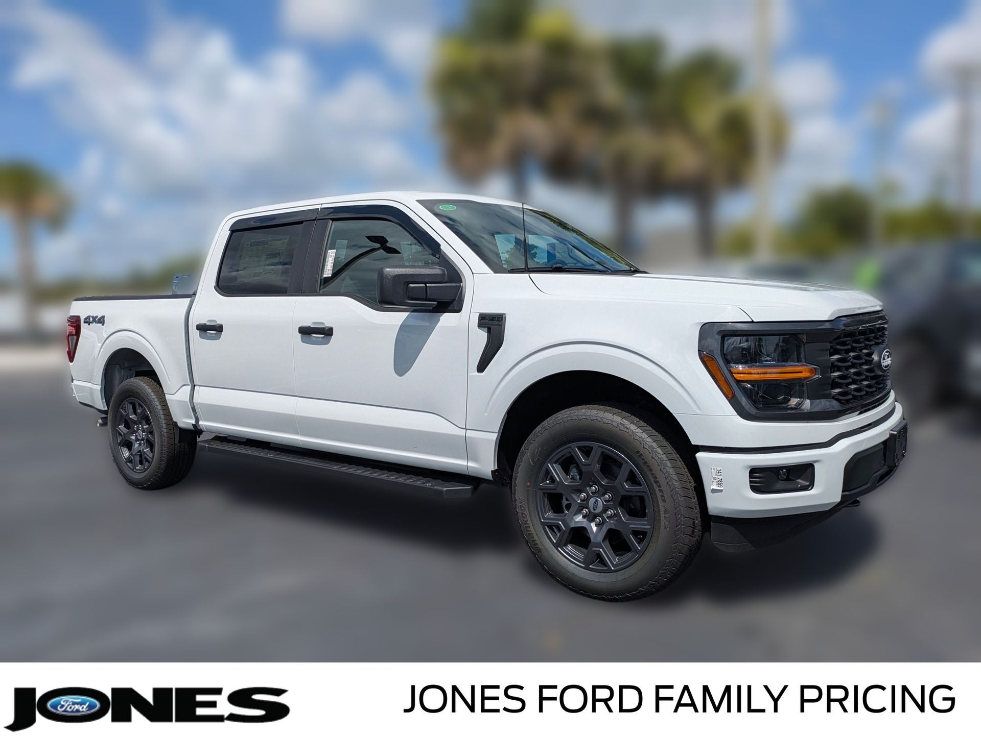2026 Ford F-150 STX in Oxford White — front three-quarter view