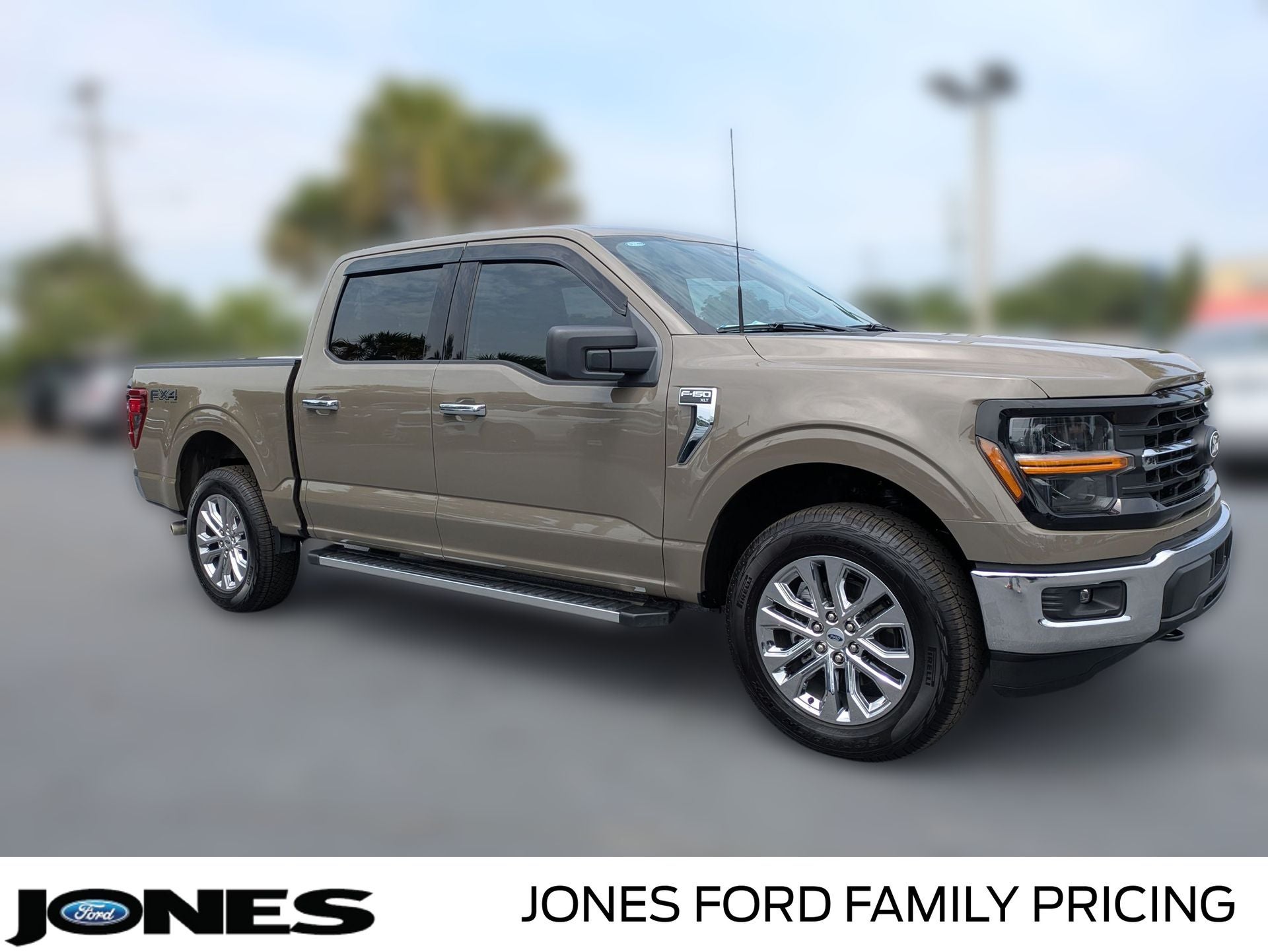 2026 Ford F-150 XLT in Marsh Gray — front three-quarter view