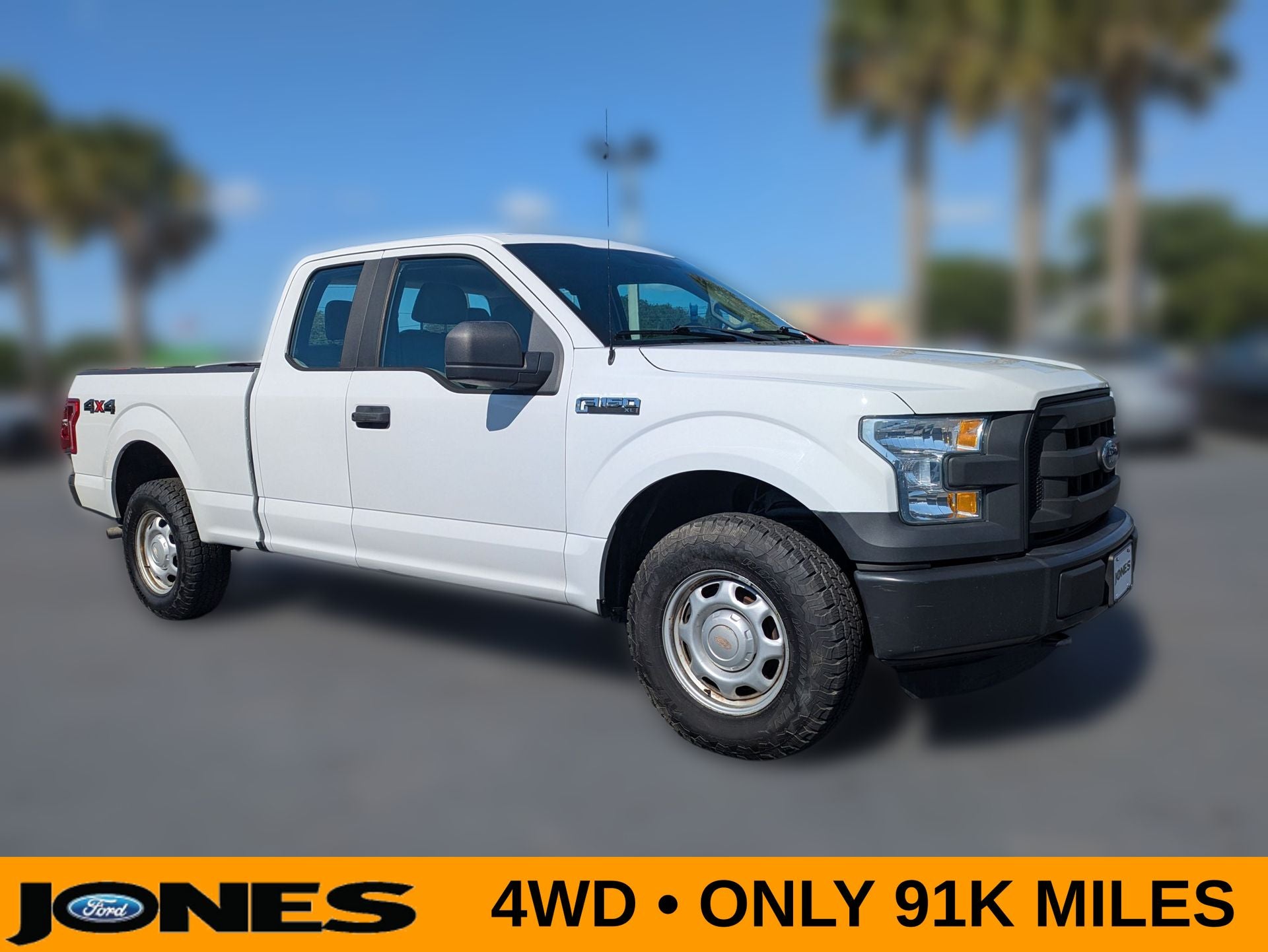 2016 Ford F-150 XL in Oxford White — front three-quarter view
