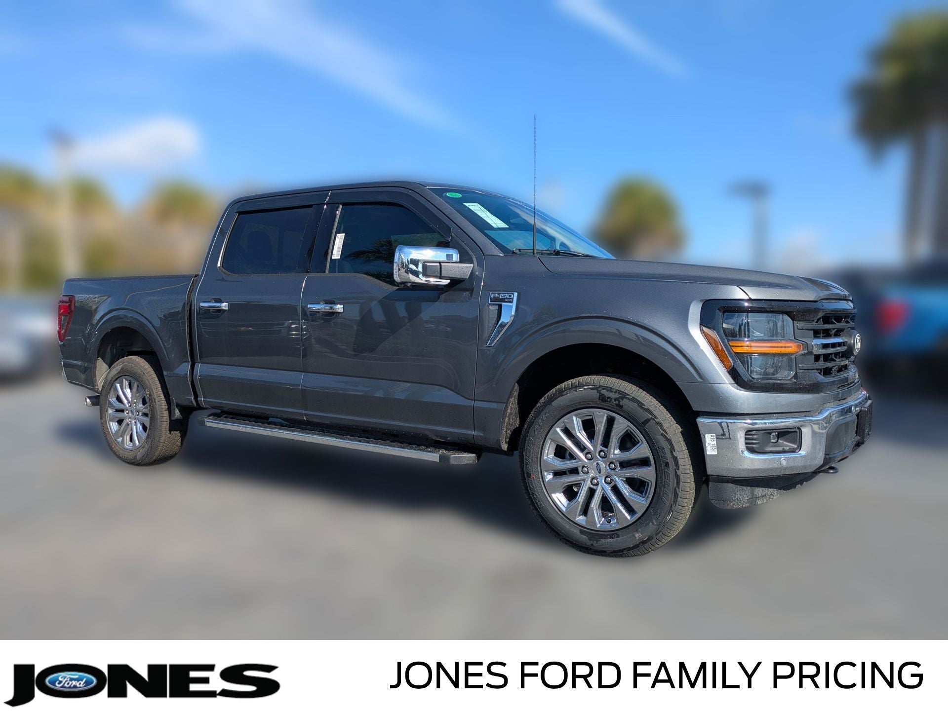 2026 Ford F-150 XLT in Carbonized Gray Metallic — front three-quarter view