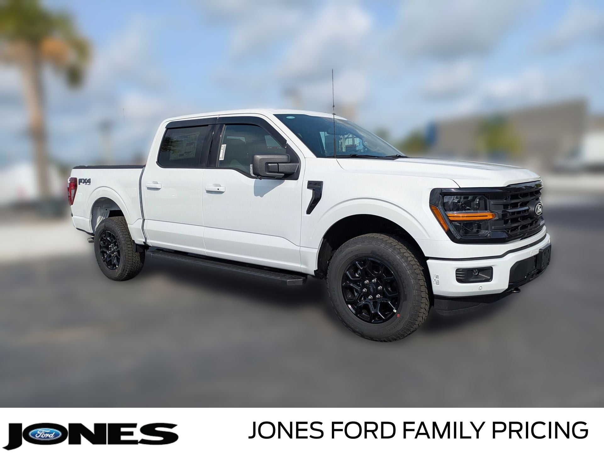 2026 Ford F-150 XLT in Oxford White — front three-quarter view