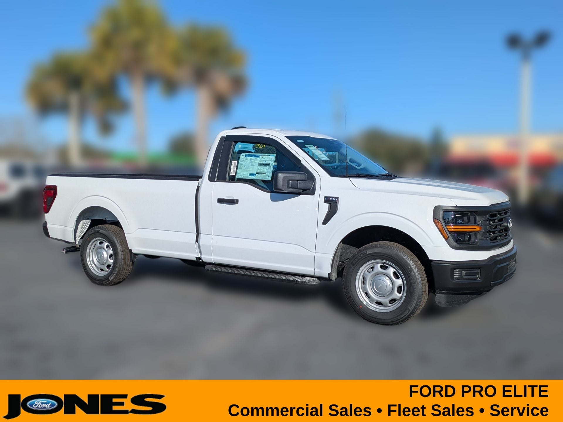 2026 Ford F-150 XL in Oxford White — front three-quarter view