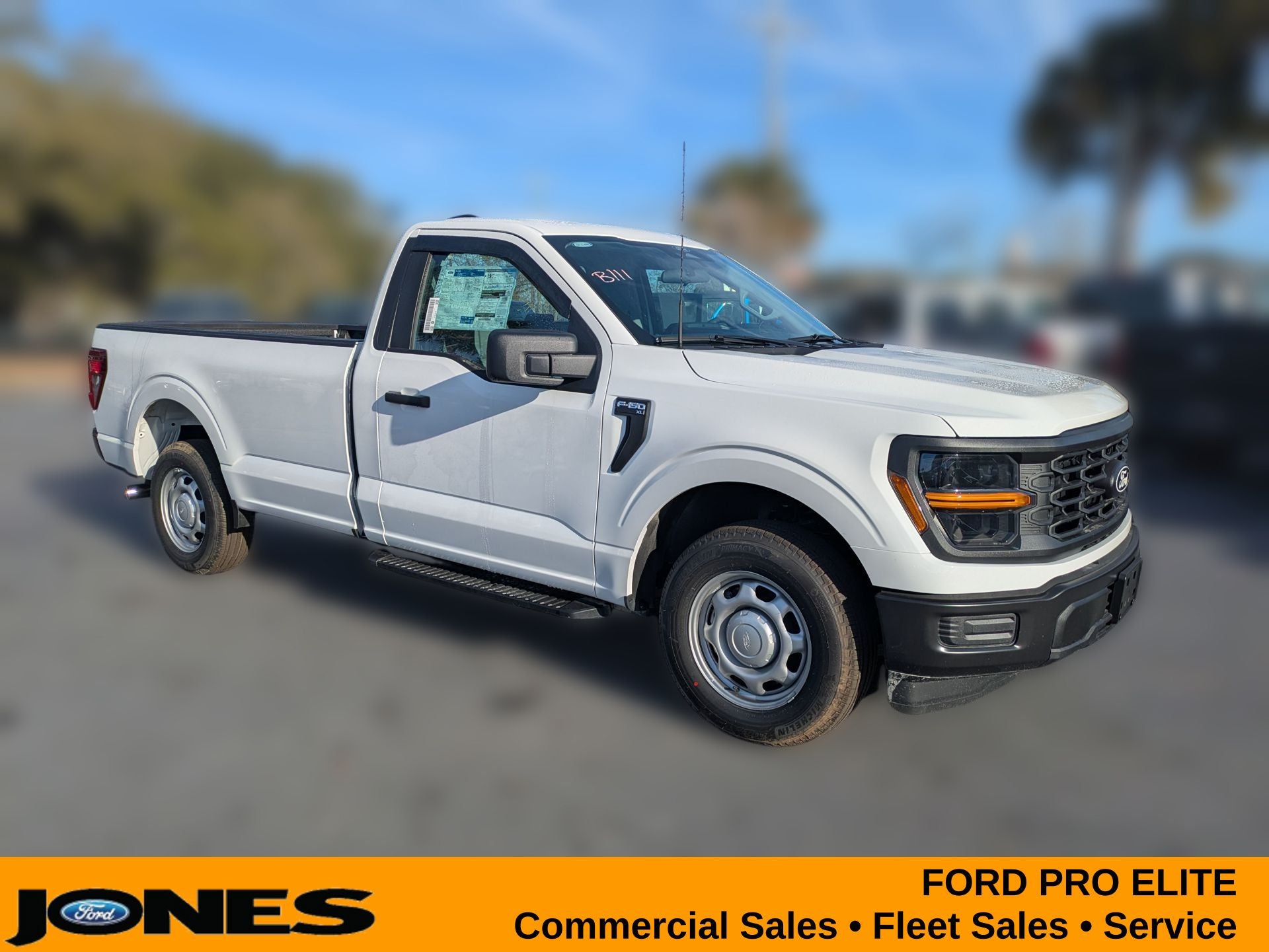 2026 Ford F-150 XL in Oxford White — front three-quarter view