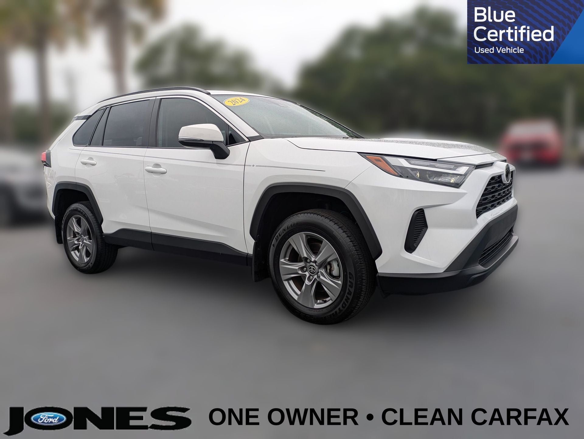 2024 Toyota RAV4 XLE in Ice — front three-quarter view