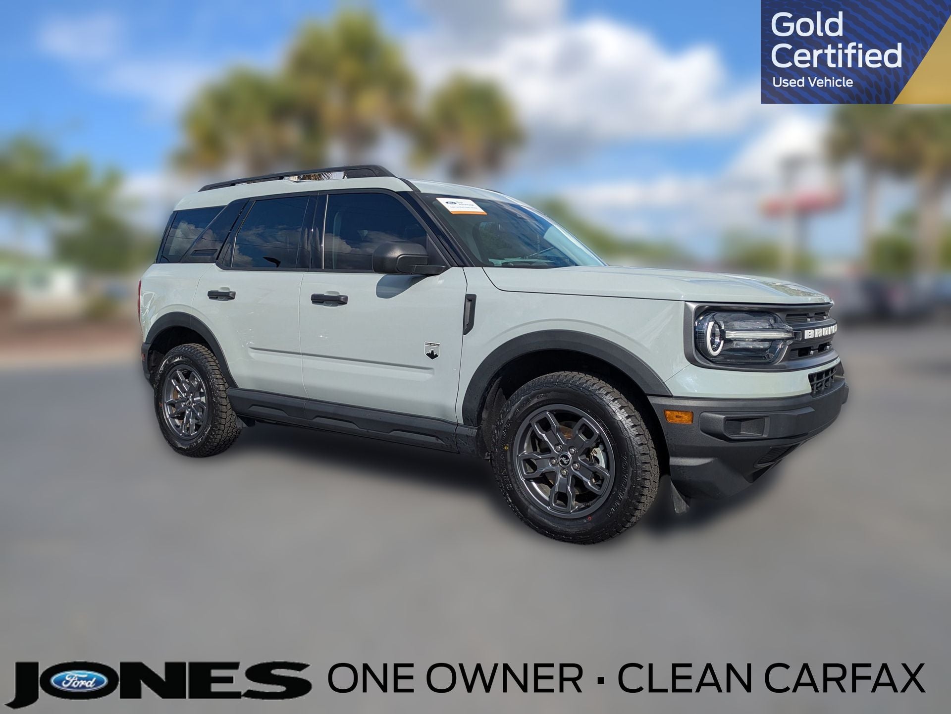 2023 Ford Bronco Sport Big Bend in Cactus — front three-quarter view