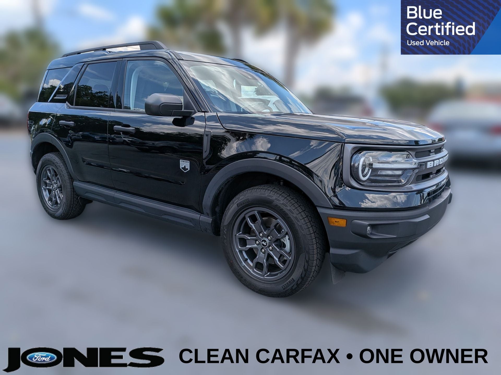 2023 Ford Bronco Sport Big Bend in Shadow Black — front three-quarter view